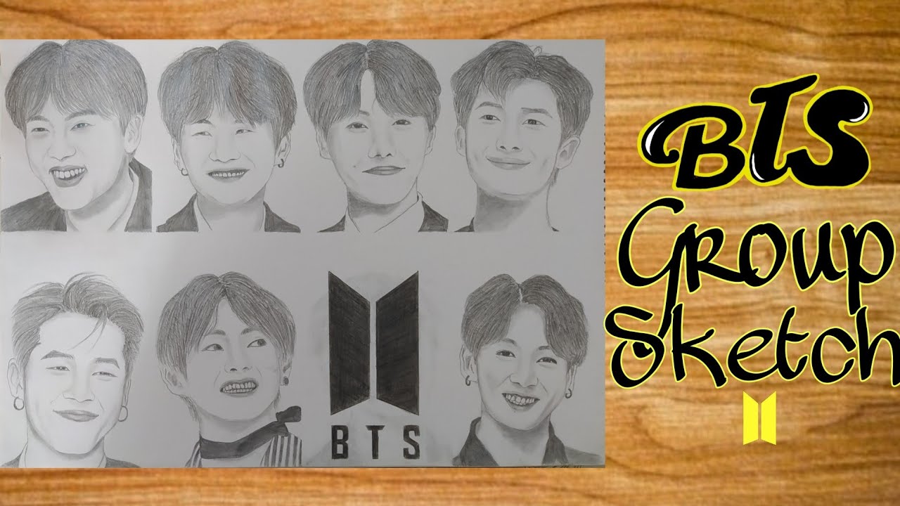 bts members name drawing