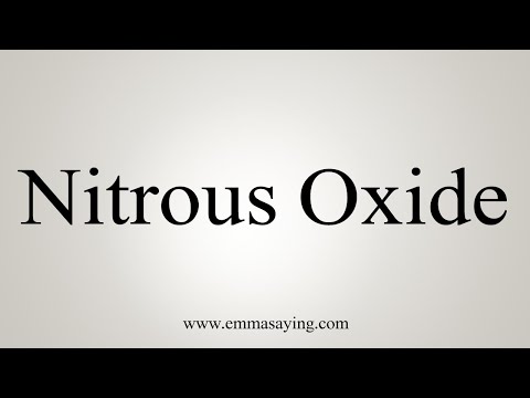 nitrous oxide pronunciation