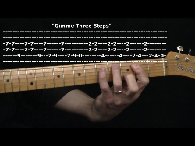 gimme three steps lyrics and chords