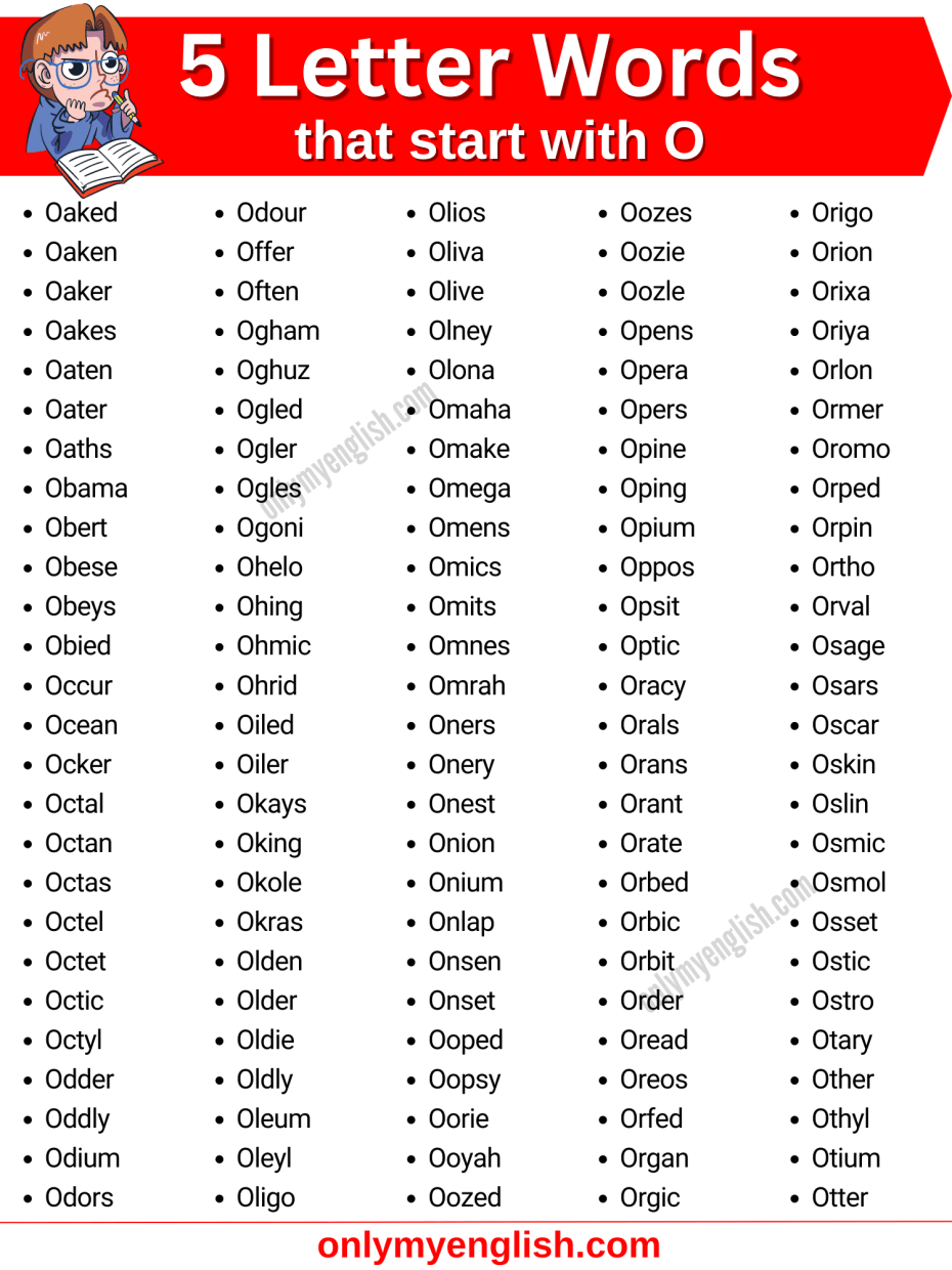 5 letter words with oa