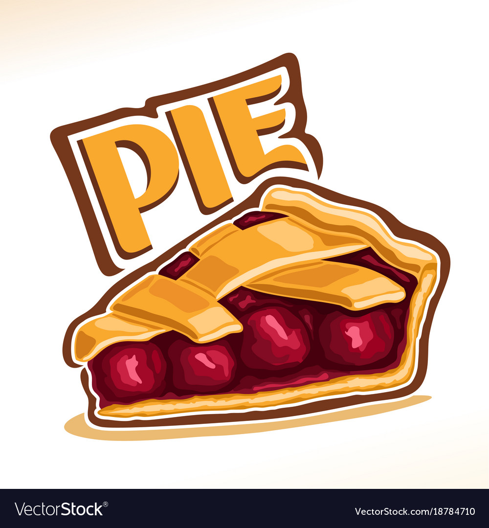 cherry pie vector