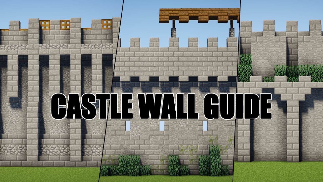 minecraft castle wall design