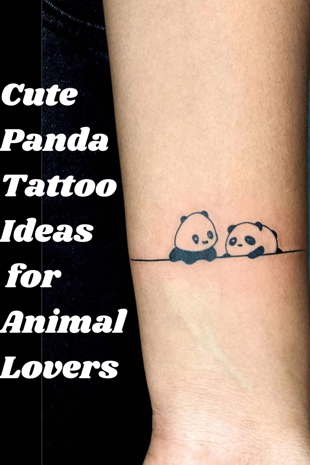 cute panda tattoo