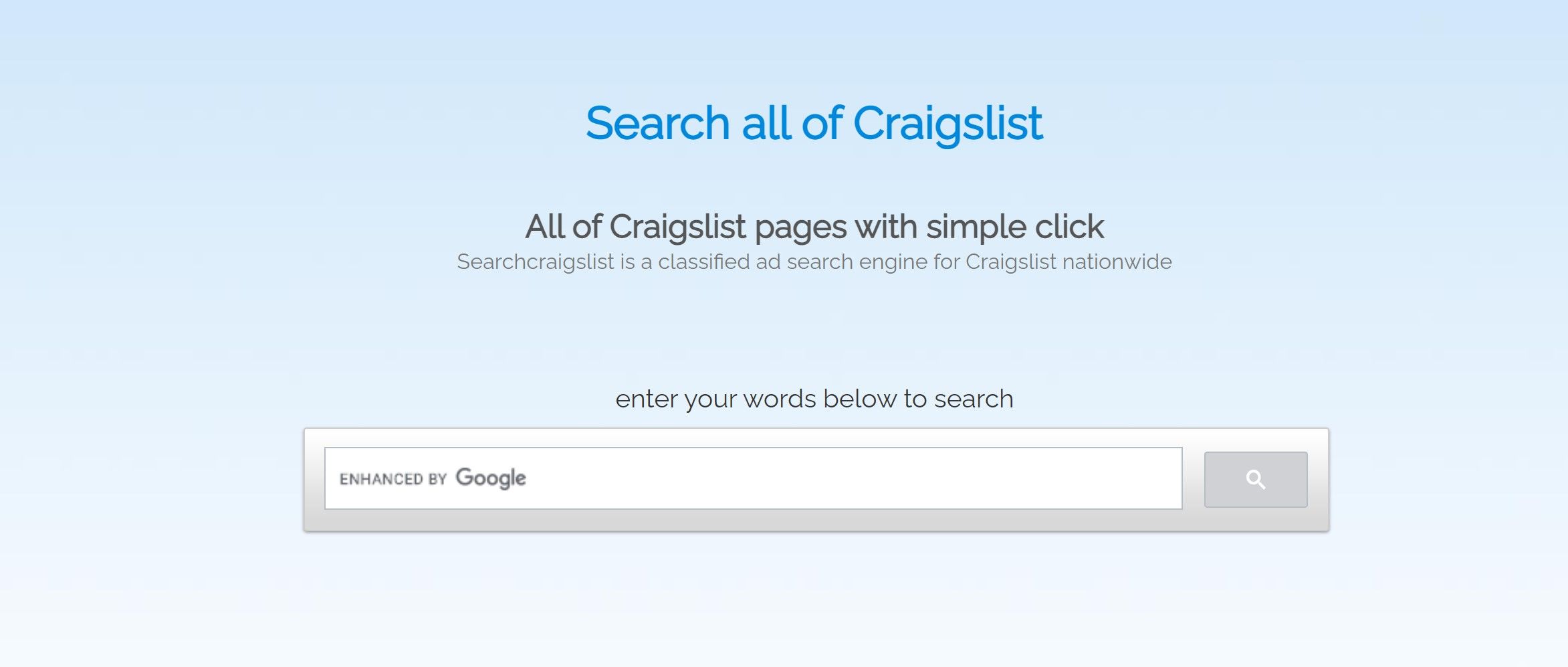 how to search craigslist nationwide