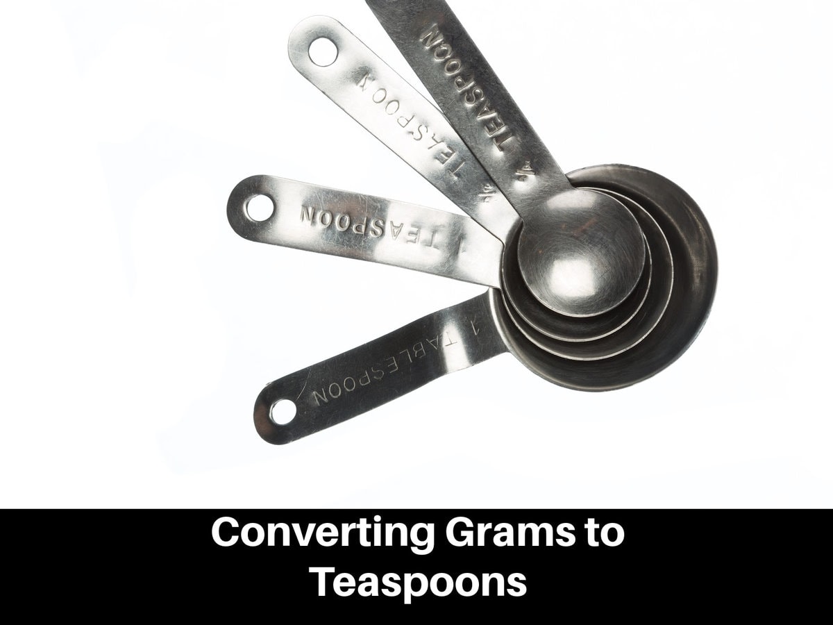 how much is grams in teaspoons