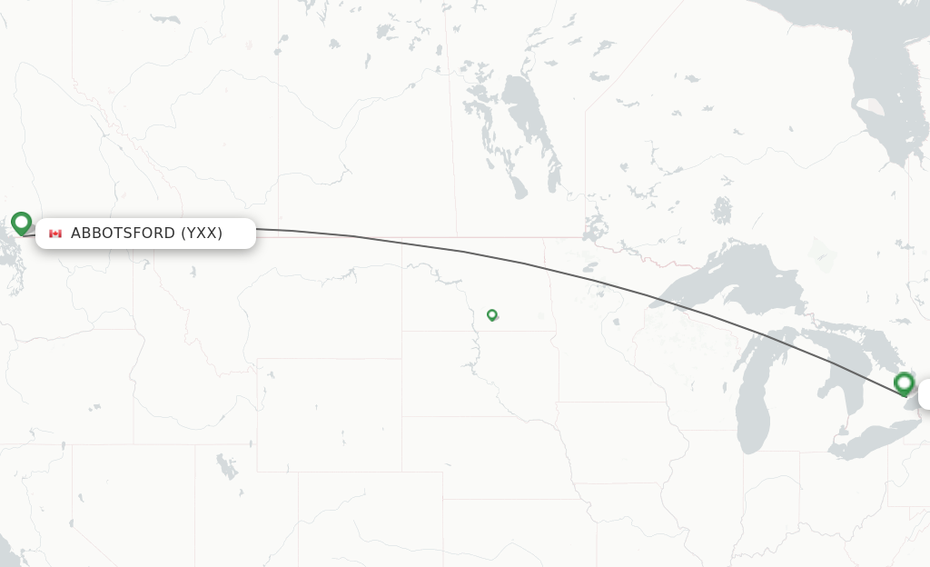 abbotsford to toronto flights