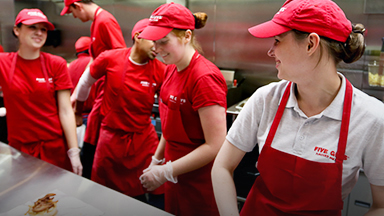 five guys burgers fries careers