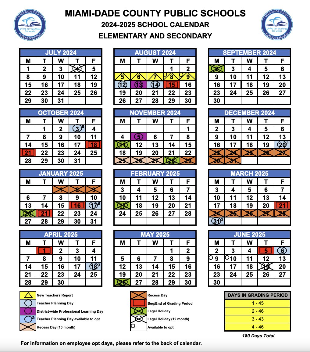 dadeschools schedule