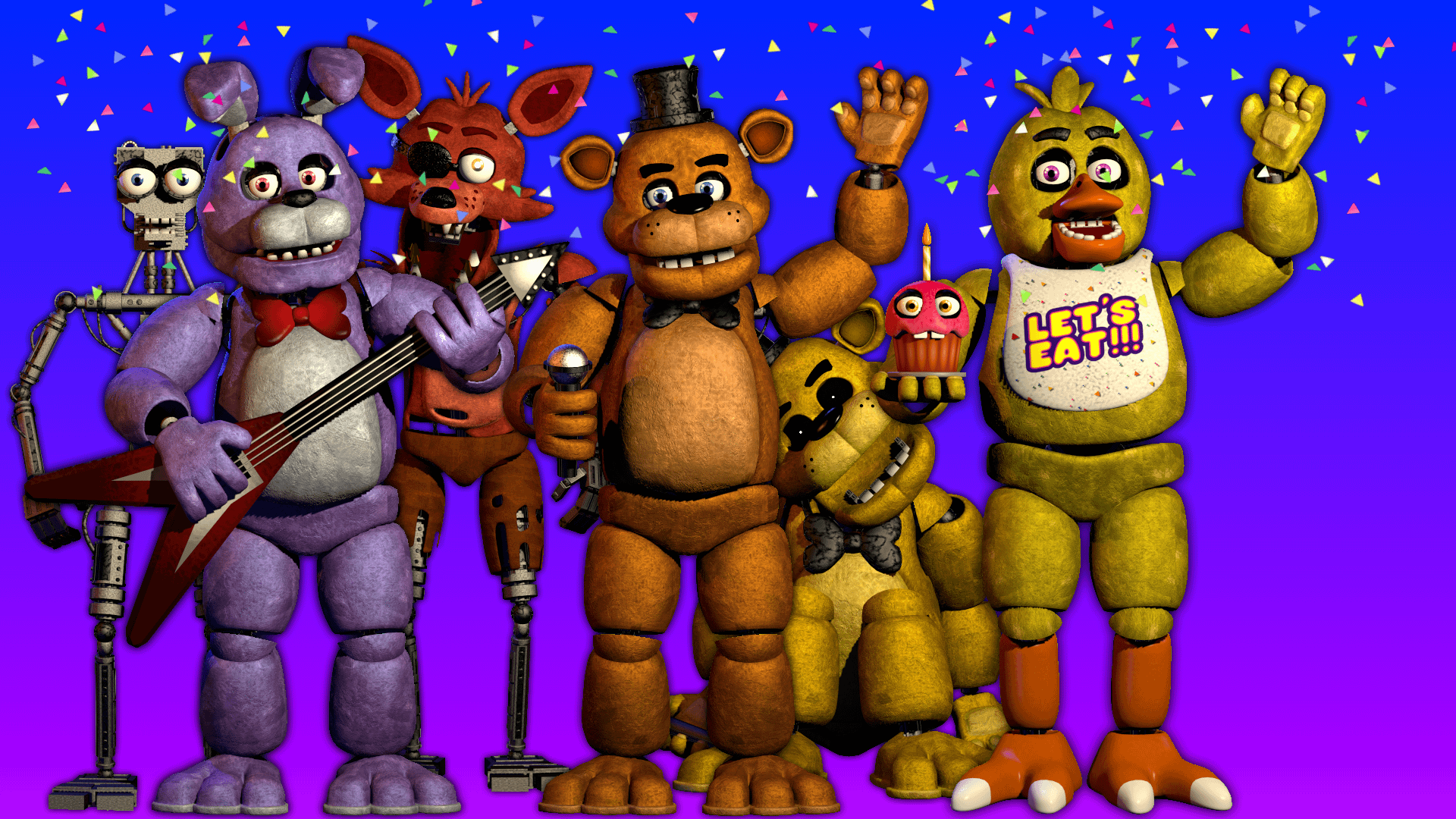 fnaf 1 animatronics