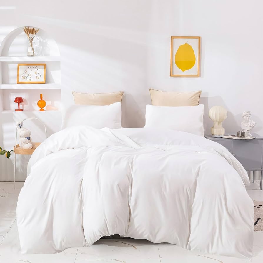 white full size comforter set