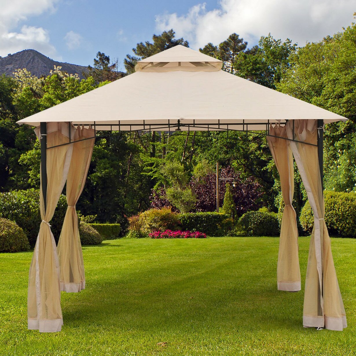 10x10 gazebo metal