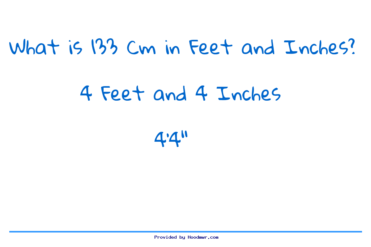 133 cm in inches