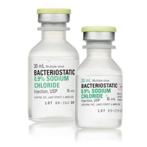 bacteriostatic saline solution