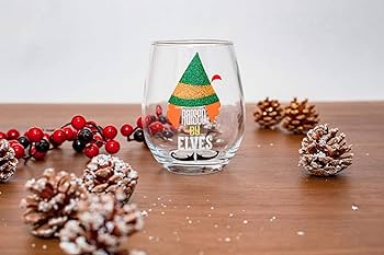 buddy the elf wine glass