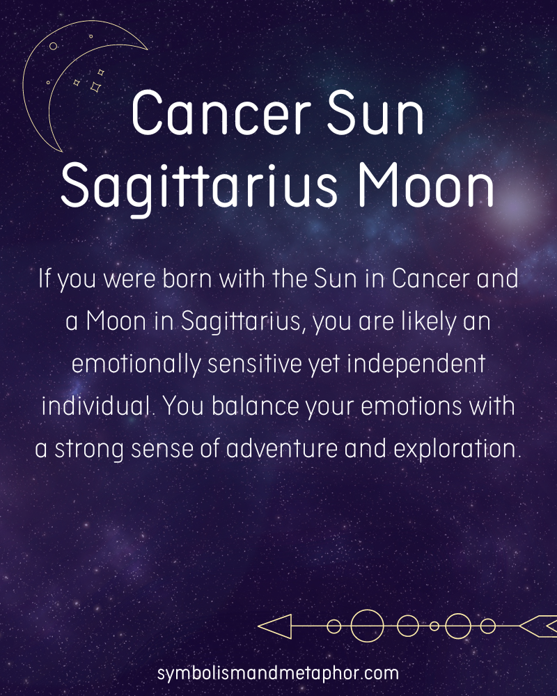 sun cancer moon sagittarius