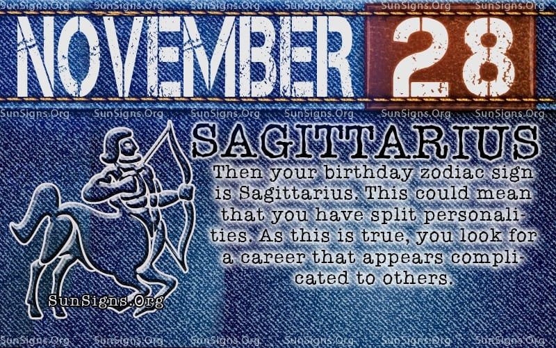 november 28 zodiac sign