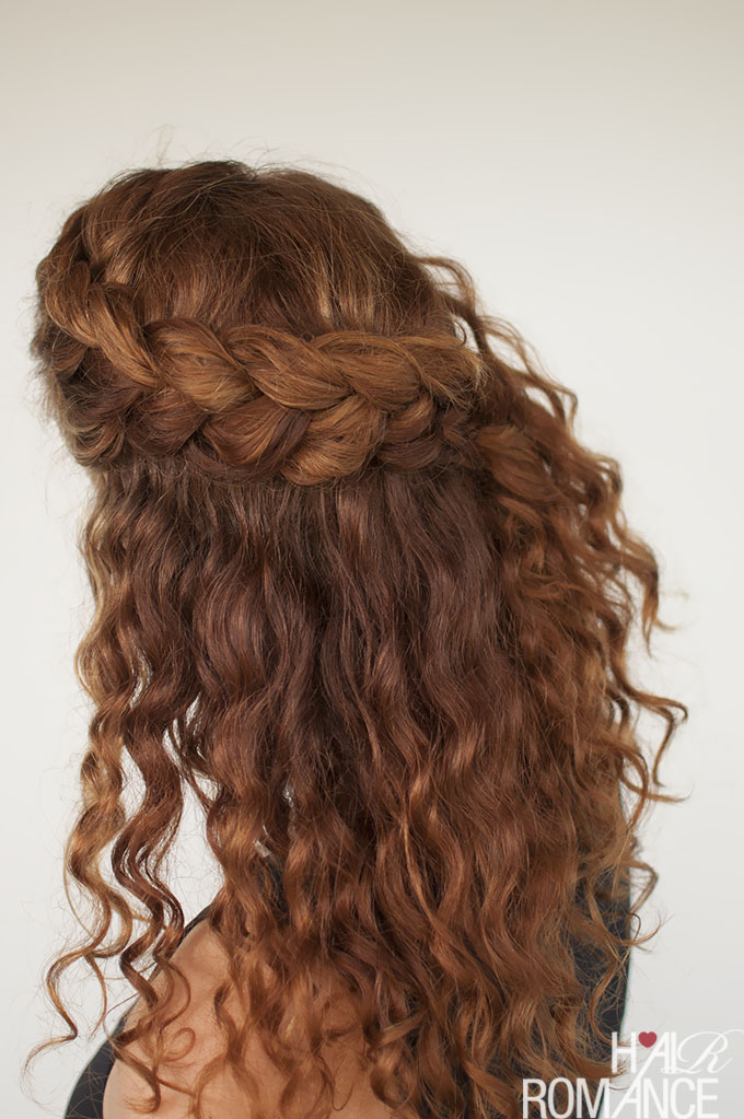 curly hair hairstyles with braids