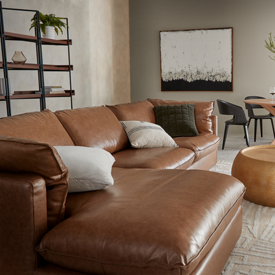 freedom leather sofa