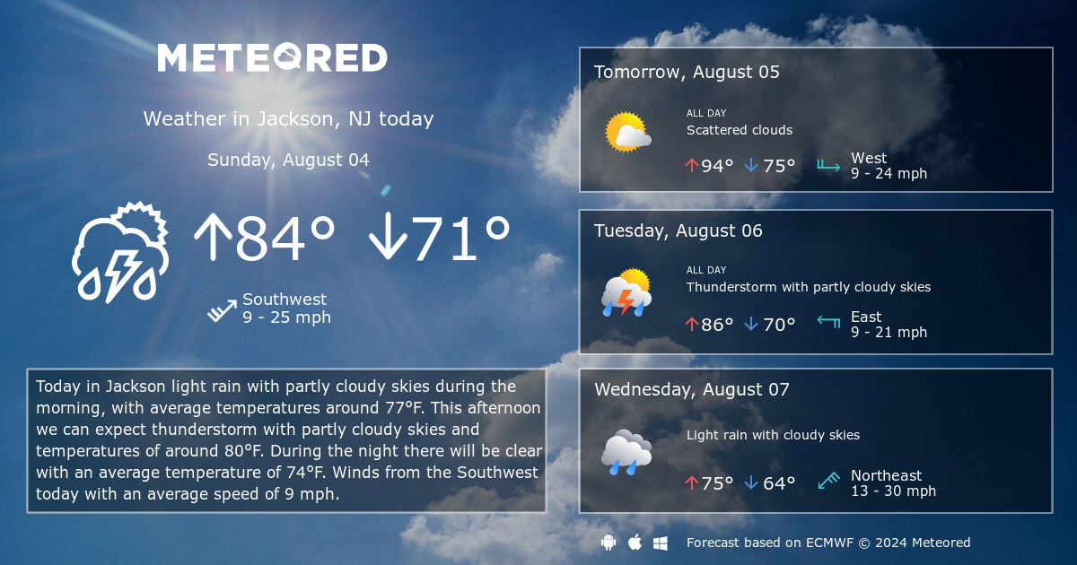 14 day forecast nj