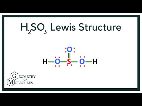 lewis structure of h2so3