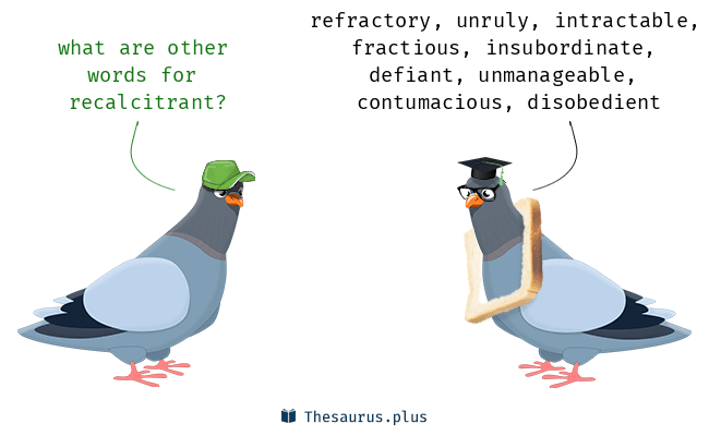 recalcitrant thesaurus