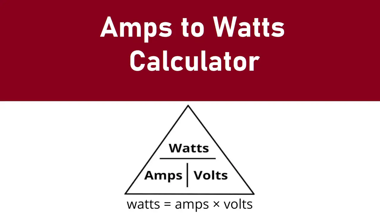 16 amps to watts