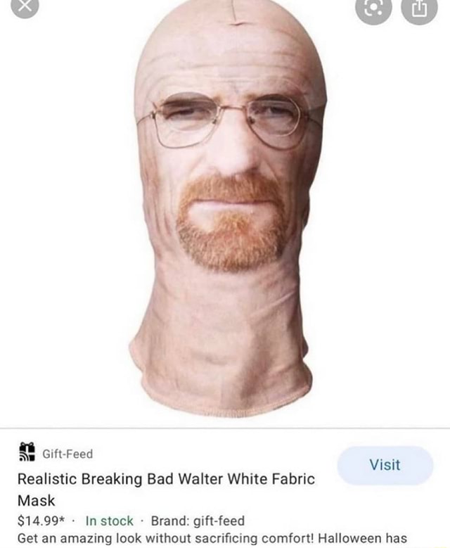 breaking bad walter white mask