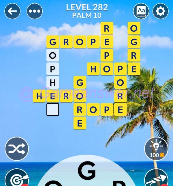 wordscapes puzzle 282