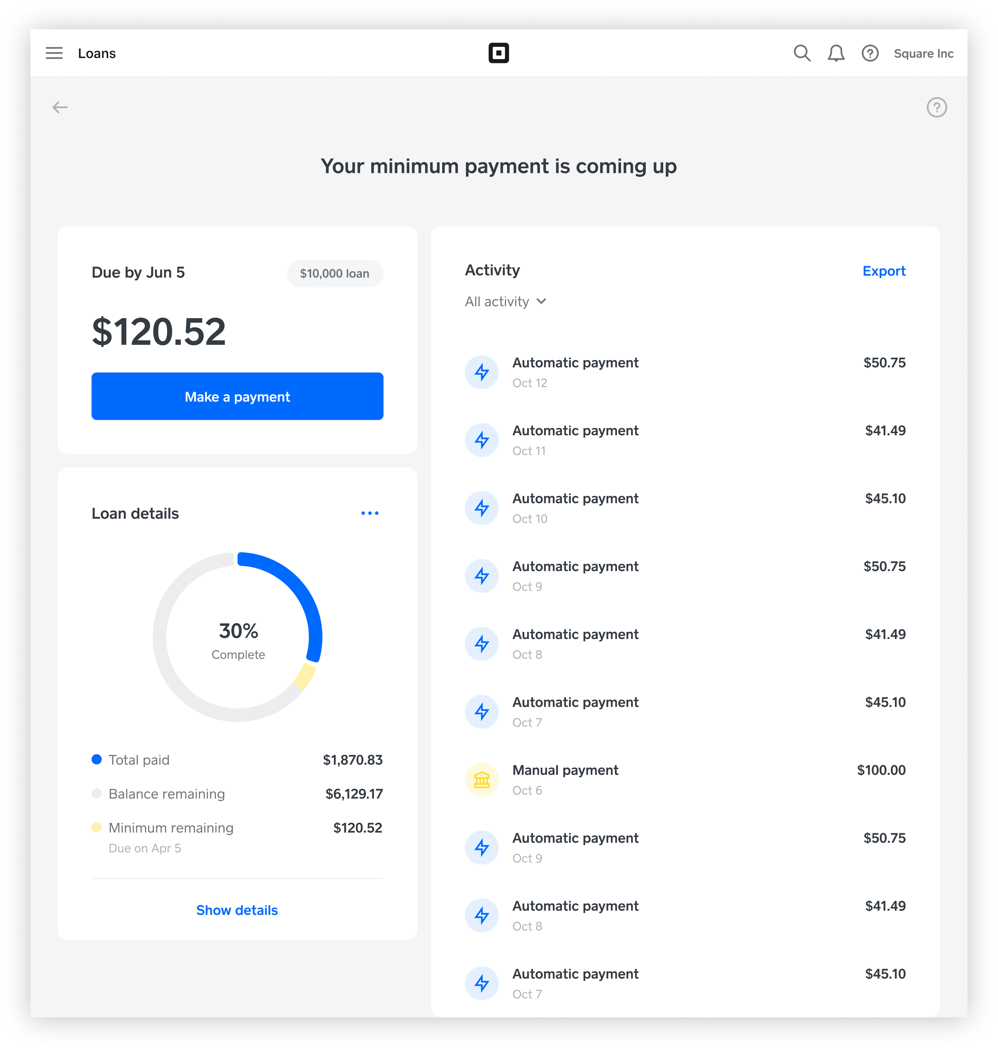 squareup dashboard login