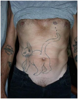 cat butthole tattoo