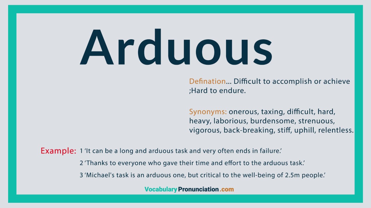 arduous synonym