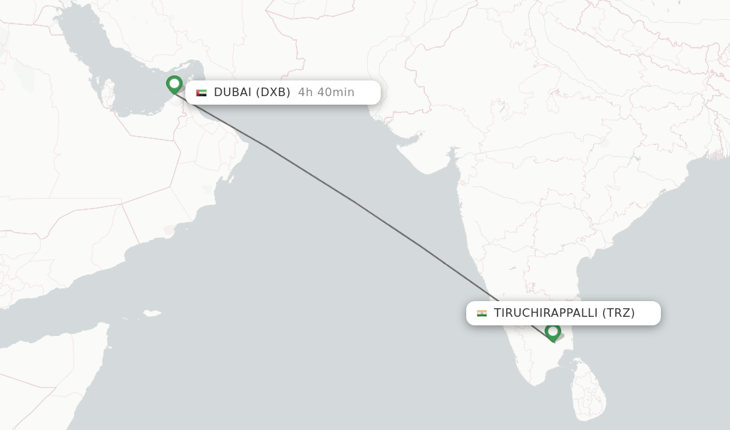 how many hours from india to dubai by flight