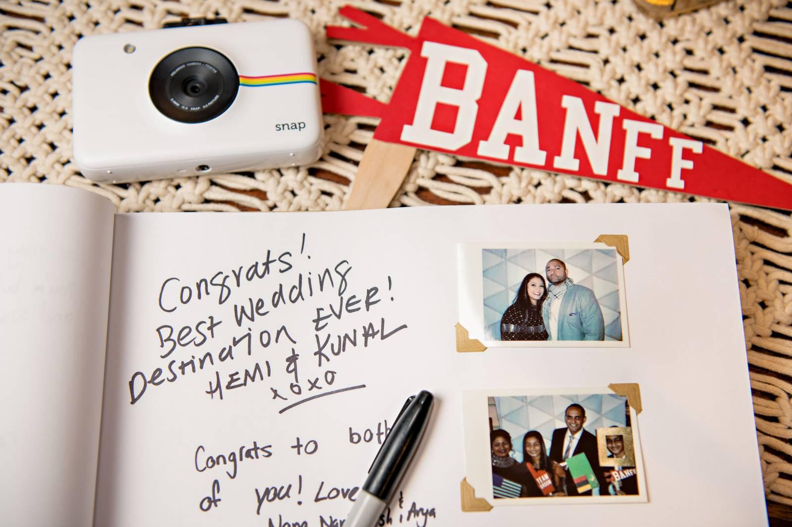 instant camera for wedding guest book