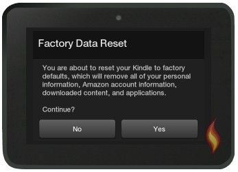 how to restore kindle fire to factory settings