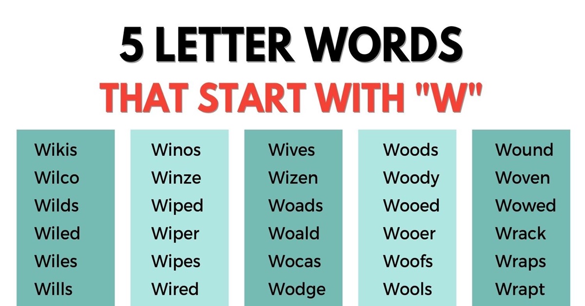 5 letter word starting with wo