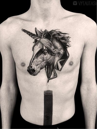 unicorn tattoo male