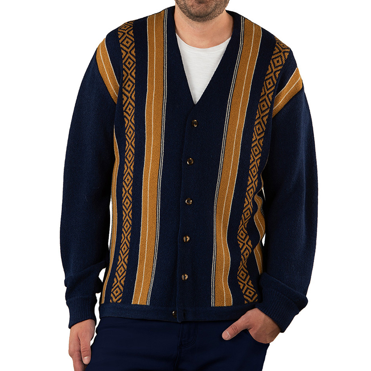 mens retro cardigan