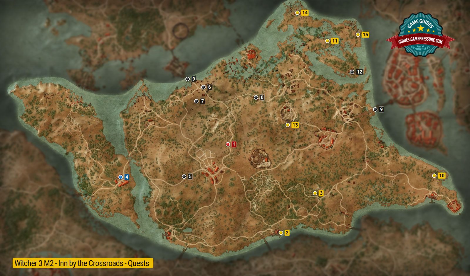 the witcher 3 quest map
