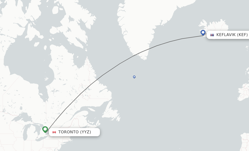 how long is flight to reykjavik