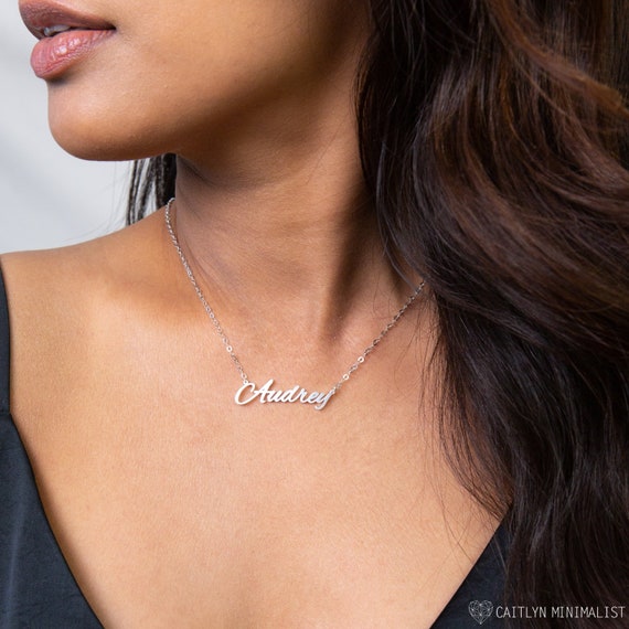 name necklace sterling silver