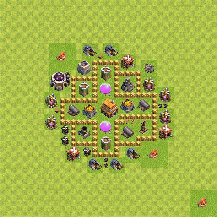 coc rathaus lvl 5 base