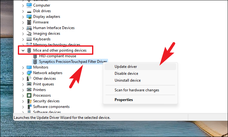 synaptics touchpad firmware