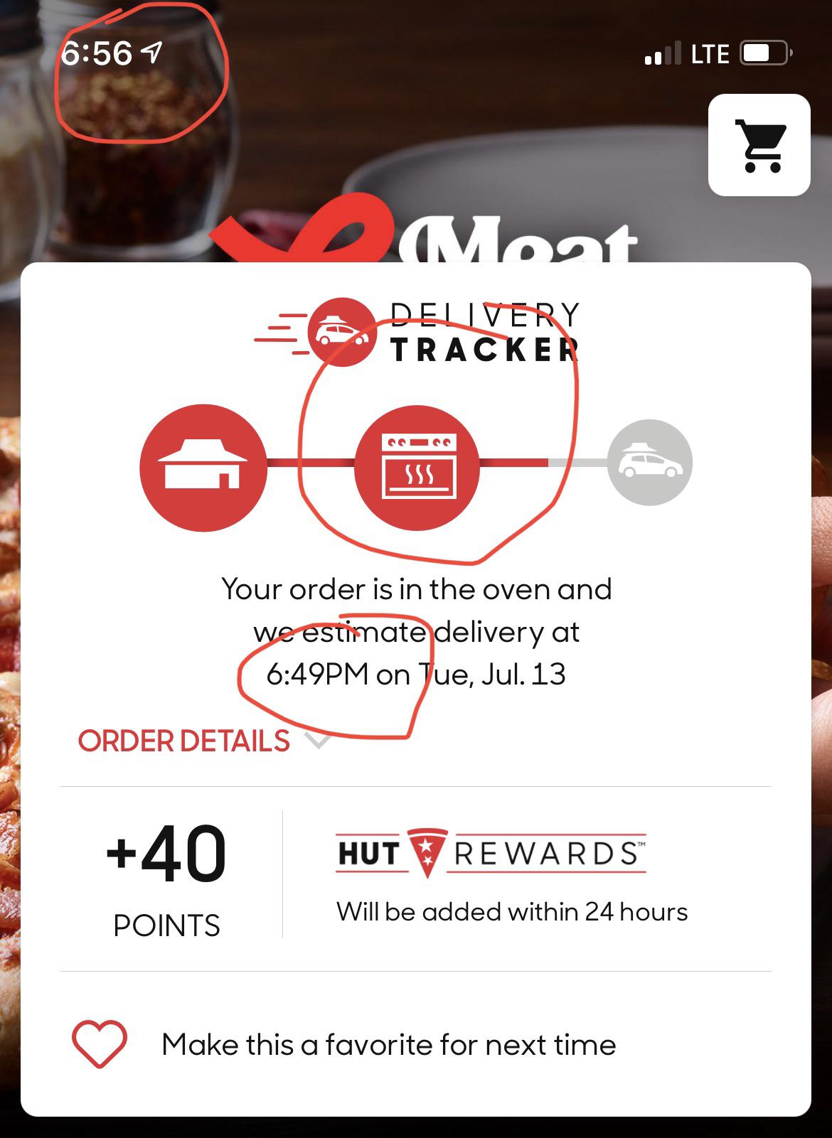 pizza hut track order