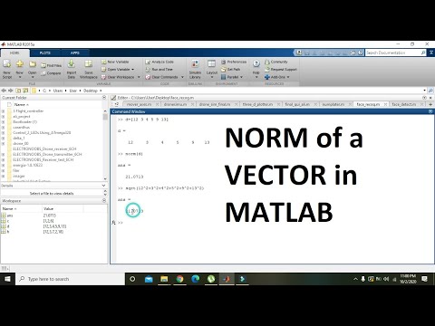 matlab norm of vector