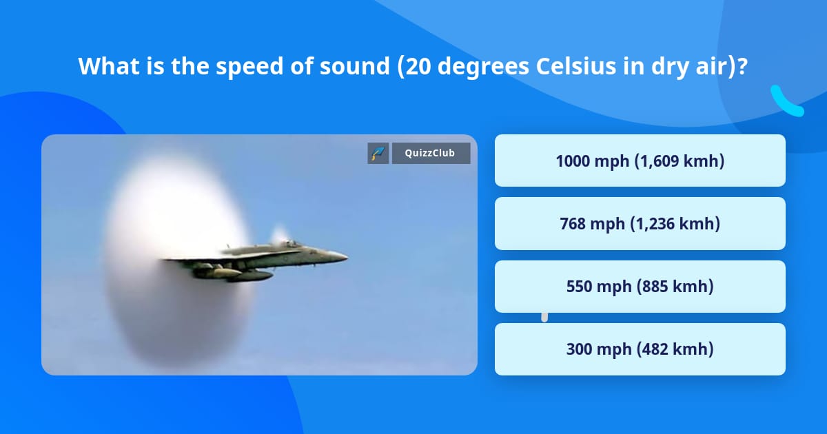 speed of sound kmh