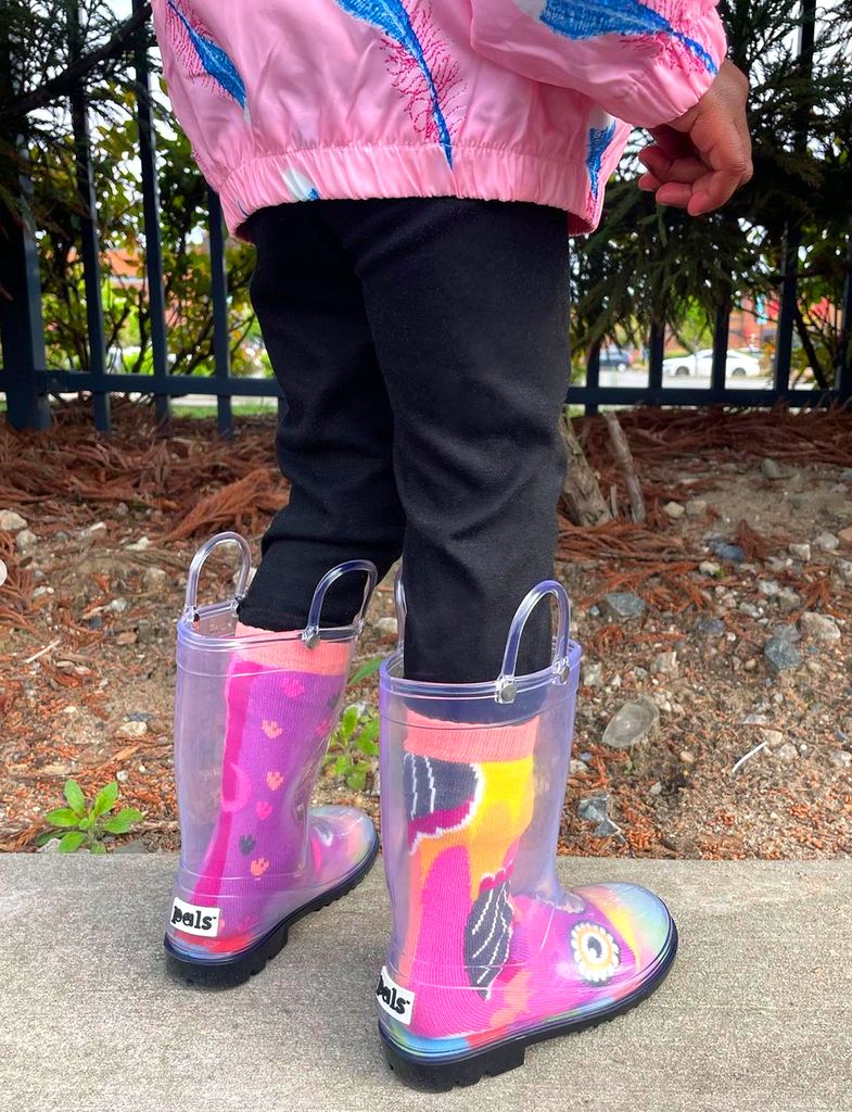 clear rain boots