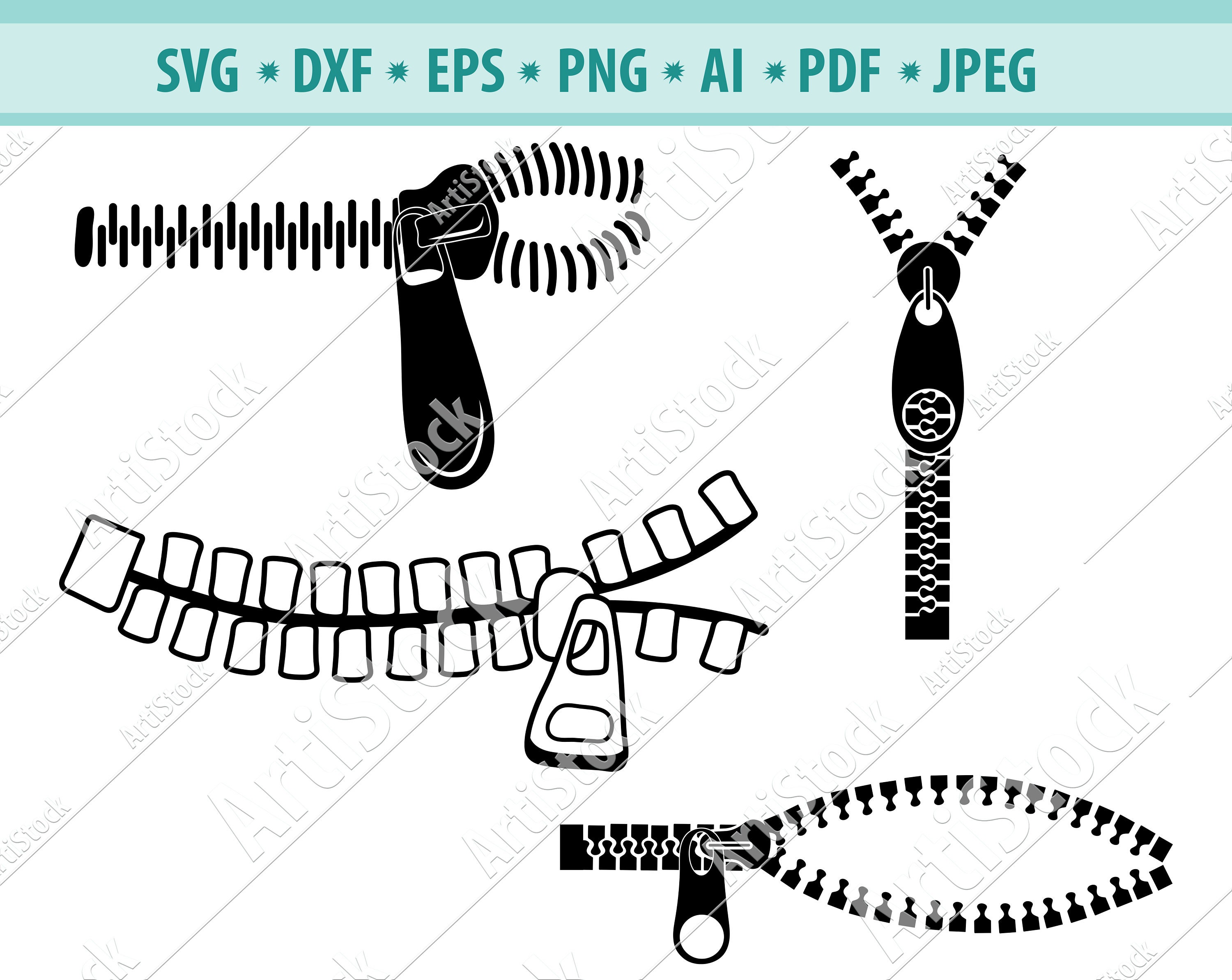 zipper clipart