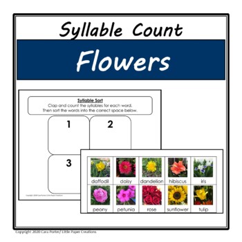 how many syllables in flower