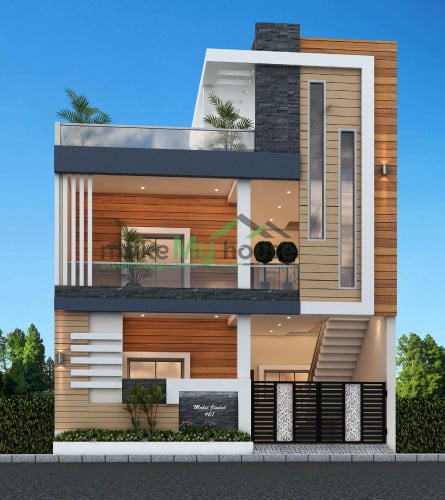 1400 sq ft house design for middle class