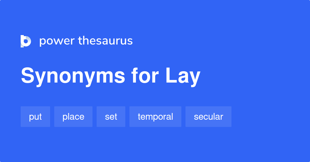 synonyms for lay